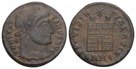 Roman Imperial 
 CONSTANTINE I THE GREAT (307/310-337). Follis. Nicomedia. 3gr 18.6mm 
Obv: CONSTANTINVS AVG. Laureate head right. Rev: PROVIDENTIAE A...