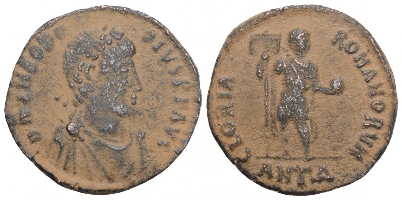 Roman Imperial 
Theodosius I. AD 379-395. Struck AD 392-395. Antioch Maiorina Æ ...