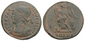 Roman Imperial Coins 
CONSTANTINE I 'THE GREAT' (307/10-337). Commemorative Series. Follis. Nicomedia 
1.8GR 18MM
 Obv: CONSTANTINOPOLIS. Laureate and...