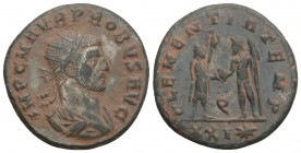 Roman Imperial
Probus (AD 276-282). BI antoninianus. Silvering. Tripolis, ca. AD 280. 3.9gr 21.6mm
IMP C M AVR PROBVS P F AVG, radiate, draped and cui...