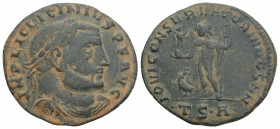 Roman Imperial Coins 
Licinius I. A.D. 308-324. Æ follis Thessalonica, A.D. 312-313. 3.8gr 23.7mm
IMP LIC LICINIVS P F AVG, laureate, draped and cuira...