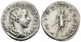 Roman Imperial 
 Gordianus III (238-244) - AR Antoninianus Rome 3.9gr 22.8mm
Radiate, draped and cuirassed bust right / PM TRP V COS II PP Gordianus i...