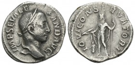 Roman Imperial
SEVERUS ALEXANDER (222-235). Denarius. Rome. 2.7gr 19.6mm
Obv: IMP SEV ALEXAND AVG. Laureate head right. Rev: IOVI CONSERVATORI. Jupite...