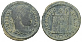 Roman Imperial
CONSTANTINE I. 307-337 AD. Æ Follis Rome mint. Struck 324-5 AD. 3.1gr 19.8mm
CONSTAN-TINVS AVG, laureate head right / PROVIDEN-TIAE AVG...