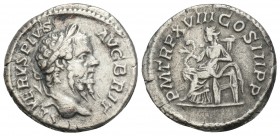 Roman Imperial
Septimius Severus. Denarius Rome 3gr 18.8mm
 Obv: SEVERVS PIVS - AVG BRIT Head laureate r. Rx: P M TR P XVIII - COS III P P Salus seate...