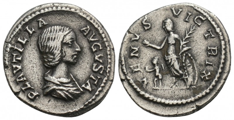 Roman Imperial
Plautilla, Augusta, 202-205. Denarius Rome. 2.9gr 19.7mm
PLAVTILL...