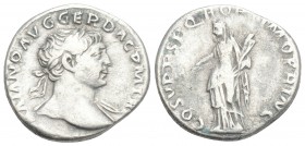 Roman Imperial 
Trajan AR Denarius. Rome, AD 98-117. 3.4gr 18.1mm