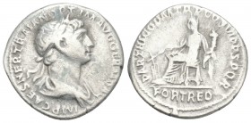 Roman Imperial 
Trajan AR Denarius. Rome, AD 98-117. 3.2gr 18.5mm