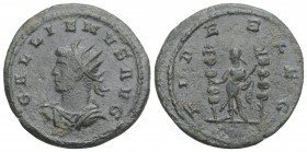 Roman Imperial 
Gallienus (253-268). Antoninianus. Mediolanum, 261-2. 4.1gr. 21.9mm
Radiate head l. R/ Fides standing l., holding two standards. RIC V...