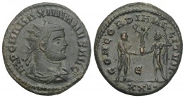 Roman Imperial
 Maximianus Herculius AD 286-305. Heraclea Antoninianus Æ. 3.9gr. 21.6mm
IMP C M A MAXIMIANVS AVG, radiate, draped and cuirassed bust r...