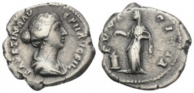 Roman Imperial
 Faustina II. Denarius , Augusta, AD 147-175. Rome 3.2gr. 19.2mm