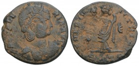 Roman Imperial
Galeria Valeria, Augusta, 293(?)-311. Follis wife of Galerius, Thessalonica, 308-310. 
6.1gr. 23.8mm
 GAL VALERIA AVG Diademed and drap...