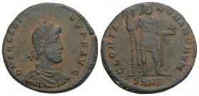 Roman Imperial
Arcadius. A.D. 383-408. Nicomedia mint, Struck A.D. 392-395. Æ 4.6gr. 21.8mm
D N ARCADI-VS P F AVG, diademed, draped and cuirassed bust...