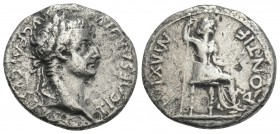 Roman Imperial
Tiberius (AD 14-37). AR denarius Lugdunum, ca. AD 18-35. 3.3gr 18.4mm
TI CAESAR DIVI AVGVSTVS, laureate head of Tiberius right / PONTIF...