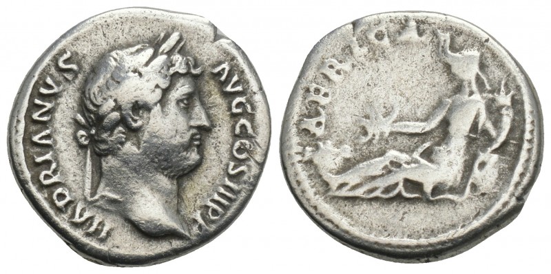 Roman Imperial
Hadrian. A.D. 117-138. AR denarius. Rome, ca. A.D. 134-138. 3gr 1...