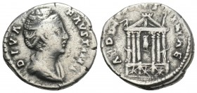 Roman Imperial
Diva Faustina Senior. Died AD 140/1. AR Denarius Rome mint. 3.2gr 18mm
Struck under Antoninus Pius, AD 146-161. Draped bust right / AED...
