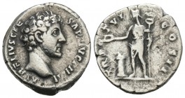 Roman Imperial
MARCUS AURELIUS (Caesar, 131-161). Denarius. Rome. 2.9gr 18.3mm
 Obv: AVRELIVS CAESAR AVG PII FIL. Bare head right. Rev: TR POT VI COS ...