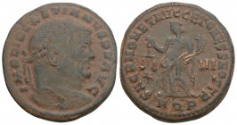 Roman Imperial 
Diocletian Æ Nummus. Aquileia, AD 301. 11.1gr 27.7mm