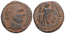 Roman Imperial
Licinius I. AD 308-324. Æ Follis. Antioch mint, 9th officina. Struck AD 313-314. 3.1gr 19mm
Laureate head right / Jupiter standing left...
