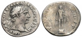 Roman Imperial 
 TRAJAN (98-117). Denarius. Rome. 2.8gr 18.7mm
Obv: IMP CAES NERVA TRAIAN AVG GERM. Laureate bust right, slight drapery on far shoulde...