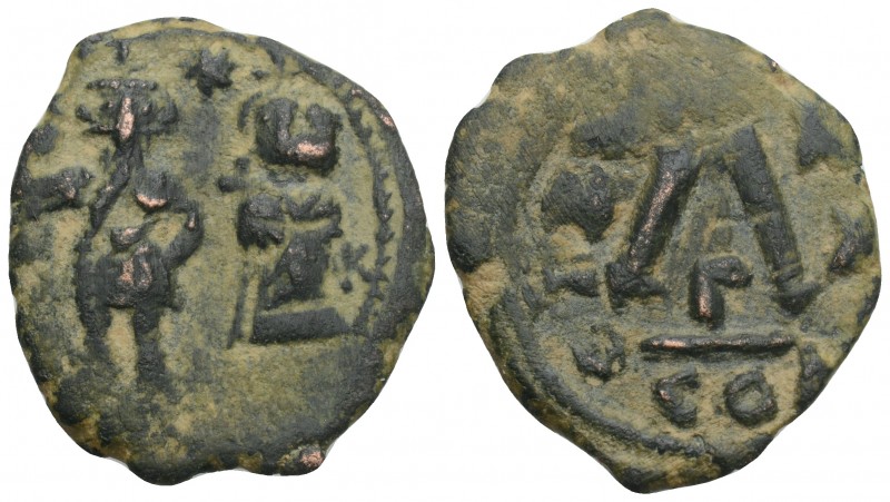 Byzantine 
Heraclius with Heraclius Constantine AD 610-641. Constantinople 30 Nu...