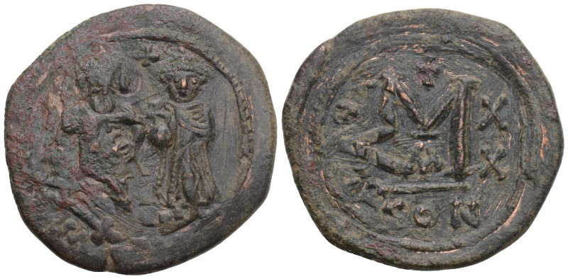 Byzantine
Heraclius and Heraclius Constantine (610-641). Æ 40 Nummi 14.2gr 33.2m...