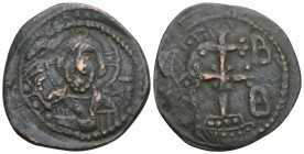 Byzantine
Nicephorus Basilacius or Basilakes (Usurper), 1078, AE Follis. Thessalonica, 6.3gr 29.1mm Extremely rare.
Obv: Facing bust of Christ Pantokr...