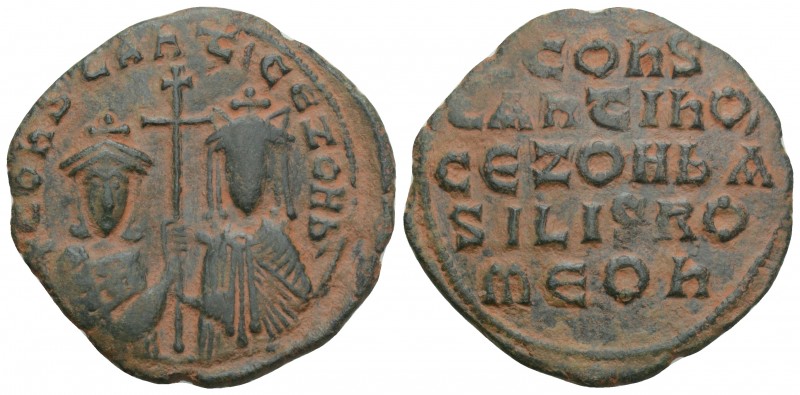 Byzantine 
Constantine VII and Zoe (913-959). Æ 40 NummiConstantinople, 914-919....