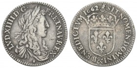 World Coins 
France. Limoges. Louis XIV AD 1643-1715. 1/12 Ecu AR 1662 2.2gr 20.9mm