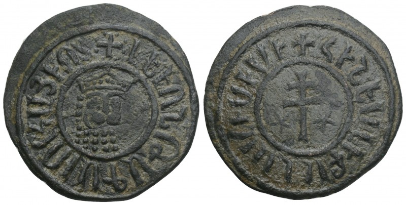 World/Medieval 
Armenian Kingdom, Cilician Armenia. Levon I. 1198-1219. AE tank....