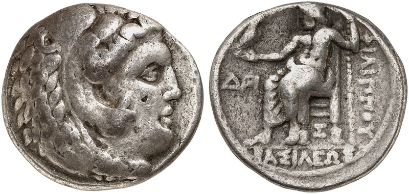 GRIECHISCHE MÜNZEN. KÖNIGREICH MAKEDONIEN. Philippos III. Arrhidaios, 323 - 317 ...