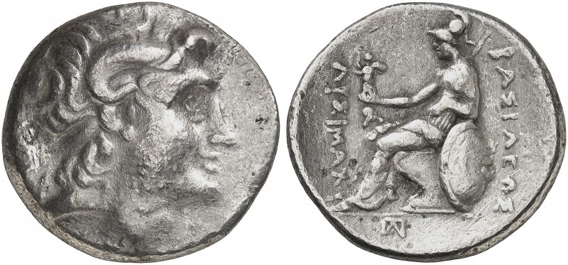 GRIECHISCHE MÜNZEN. KÖNIGE VON THRAKIEN. Lysimachos, 323 - 281 v. Chr. 
Tetradr...