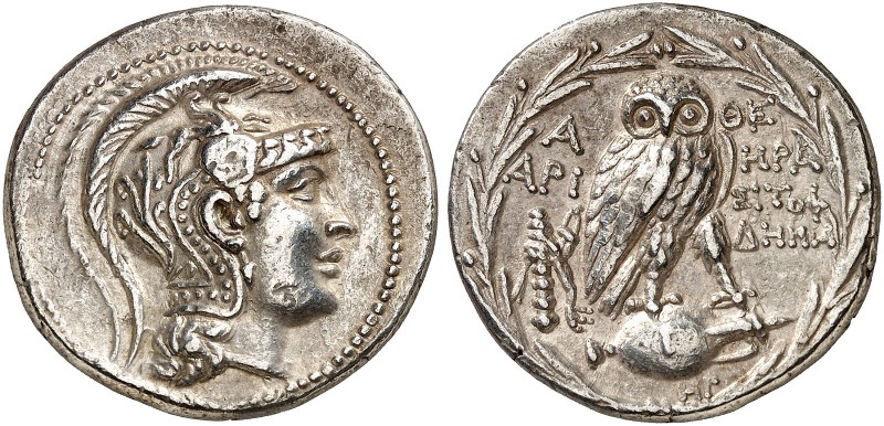 GRIECHISCHE MÜNZEN. ATTIKA. - Athenai. 
Tetradrachme, vom Neuen Stil, 168-167 v...