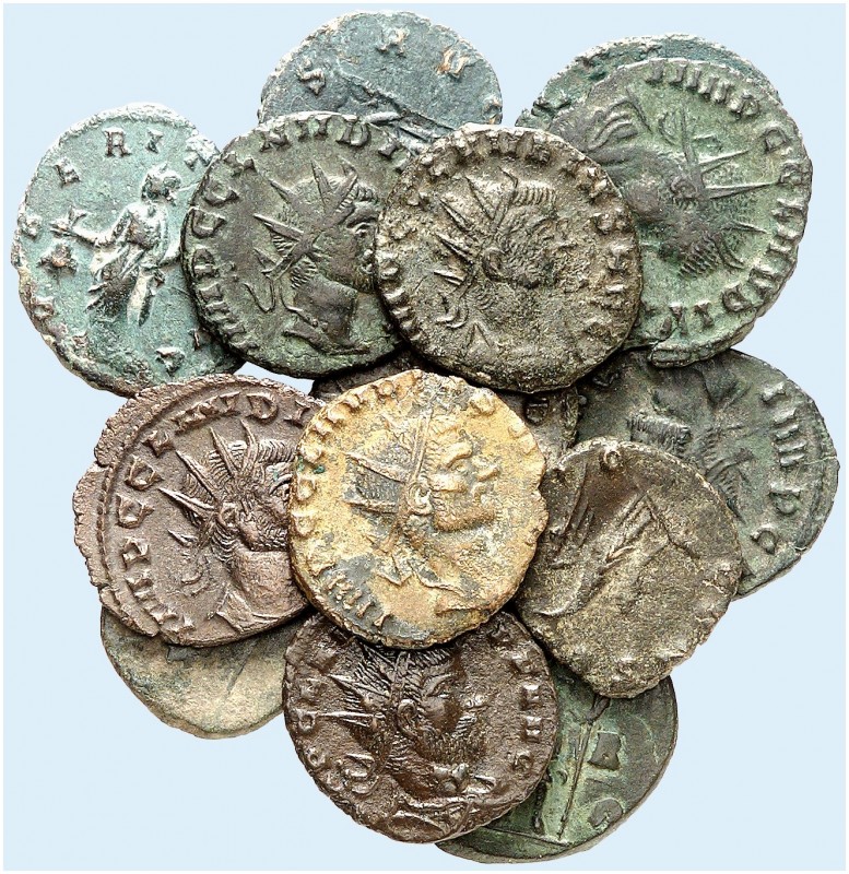 RÖMISCHE MÜNZEN. RÖMISCHE KAISERZEIT. Claudius II. Gothicus, 268 - 270. 
Lot vo...