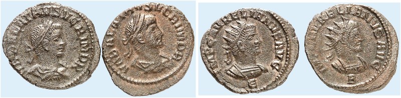 RÖMISCHE MÜNZEN. RÖMISCHE KAISERZEIT. Aurelianus und Vabalathus, 270 - 272. 
Lo...