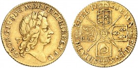 EUROPA. ENGLAND. George I., 1714-1727. 
1/2 Guinea 1726. Friedb. 329, S. 3637 Gold ss