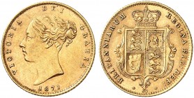 EUROPA. ENGLAND. Victoria, 1837-1901. 
1/2 Sovereign 1871. Friedb. 389f, S. 3860, Schlumb. 252 Gold f. vz
