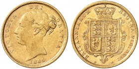 EUROPA. ENGLAND. Victoria, 1837-1901. 
1/2 Sovereign 1884. Friedb. 389e, S. 3861, Schlumb. 263 Gold ss