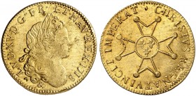 EUROPA. FRANKREICH. - Königreich. Louis XV., 1715-1774. 
Louis d'or à la croix du Saint-Esprit 1718, & - Aix. Friedb. 453, Dupl. 1633, Gad. 336 Gold ...