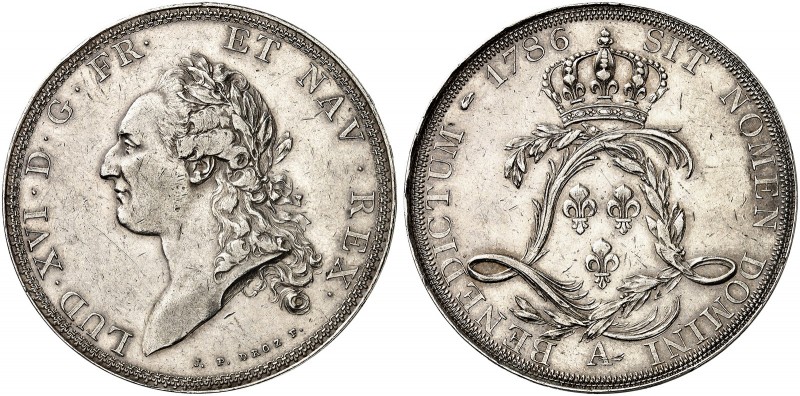 EUROPA. FRANKREICH. - Königreich. Louis XVI., 1774-1792. 
Écu de Calonne 1786, ...