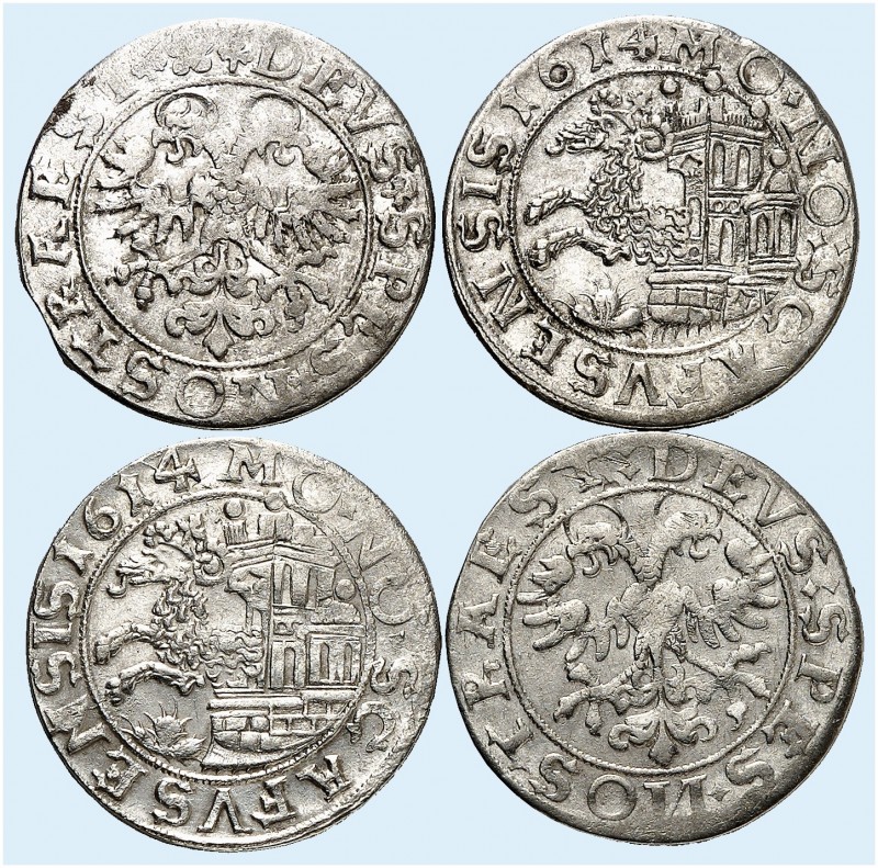 EUROPA. - SCHAFFHAUSEN. 
Lot von 7 Stück: Dicken 1614, wie vorher. ss, vz