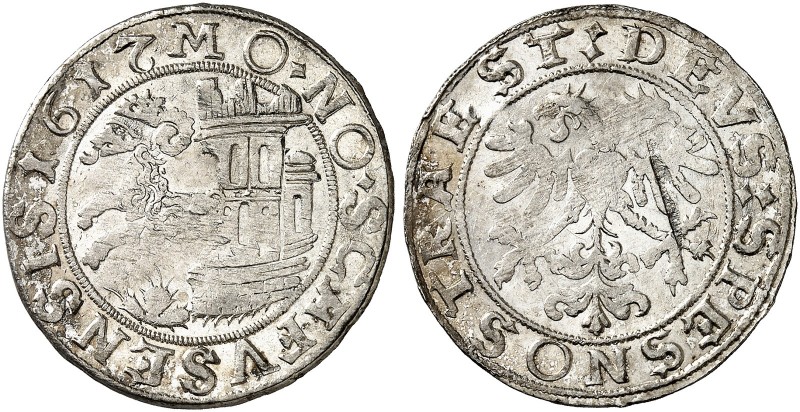 EUROPA. - SCHAFFHAUSEN. 
Dicken 1617. D. T. 1375d, HMZ 2-765d l. Prägeschwäche,...