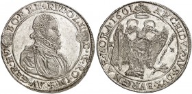 EUROPA. UNGARN. Rudolph II., 1576-1612. 
Taler 1601, Kremnitz. Dav. 3013, Voglh. 100 / IV, Huszár 1030 winz. Sfr., vz - St