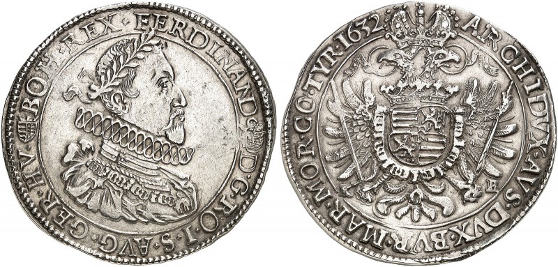 EUROPA. UNGARN. Ferdinand II., 1619-1637. 
Taler 1632, Kremnitz. Dav. 3129, Vog...