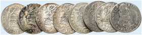 EUROPA. UNGARN. Leopold I., 1657-1705. 
Lot von 8 Stück: 15 Kreuzer 1665, 1676, 1677, 1678, 1680, 1686, 1687, 1689. meist ss