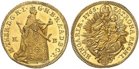 EUROPA. UNGARN. Maria Theresia, 1740-1780. 
Dukat 1765, Kremnitz. Friedb. 180, Her. 258, Eypelt. 251, Huszár 1652 Gold vz - St / St
