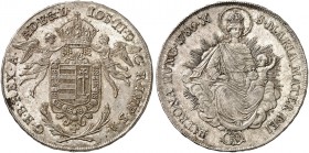 EUROPA. UNGARN. Joseph II., 1765-1790. 
Taler 1786, Kremnitz. Dav. 1169, Voglh. 295 / II, Her. 149, Huszár 1872 min. justiert, vz+