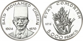 ÜBRIGES AUSLAND. KOMOREN. - Staat der Komoren, 1975-1978. 
5000 Francs 1976, zum Jahrestag der Unabhängigkeit. KM 10 St