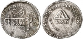 ÜBRIGES AUSLAND. MEXIKO. Fernando VII., 1808-1817. 
8 Reales 1811, Zacatecas. Ray. 21, KM 189, C. C. 14395 RR ! Druckstelle, Prägeschwäche, ss