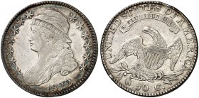 ÜBRIGES AUSLAND. USA. 
½ Dollar 1822, Liberty Capped Bust Type. Cr. 32 ss+